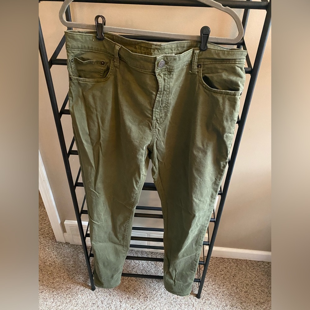 Green Khaki Pants